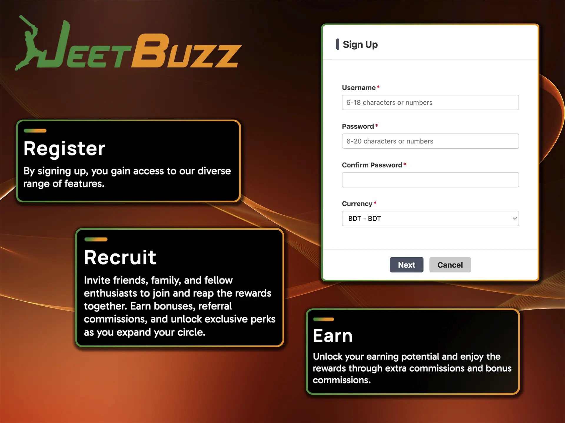 Sign up, invite your acquaintances and get rewarded by JeetBuzz Casino.