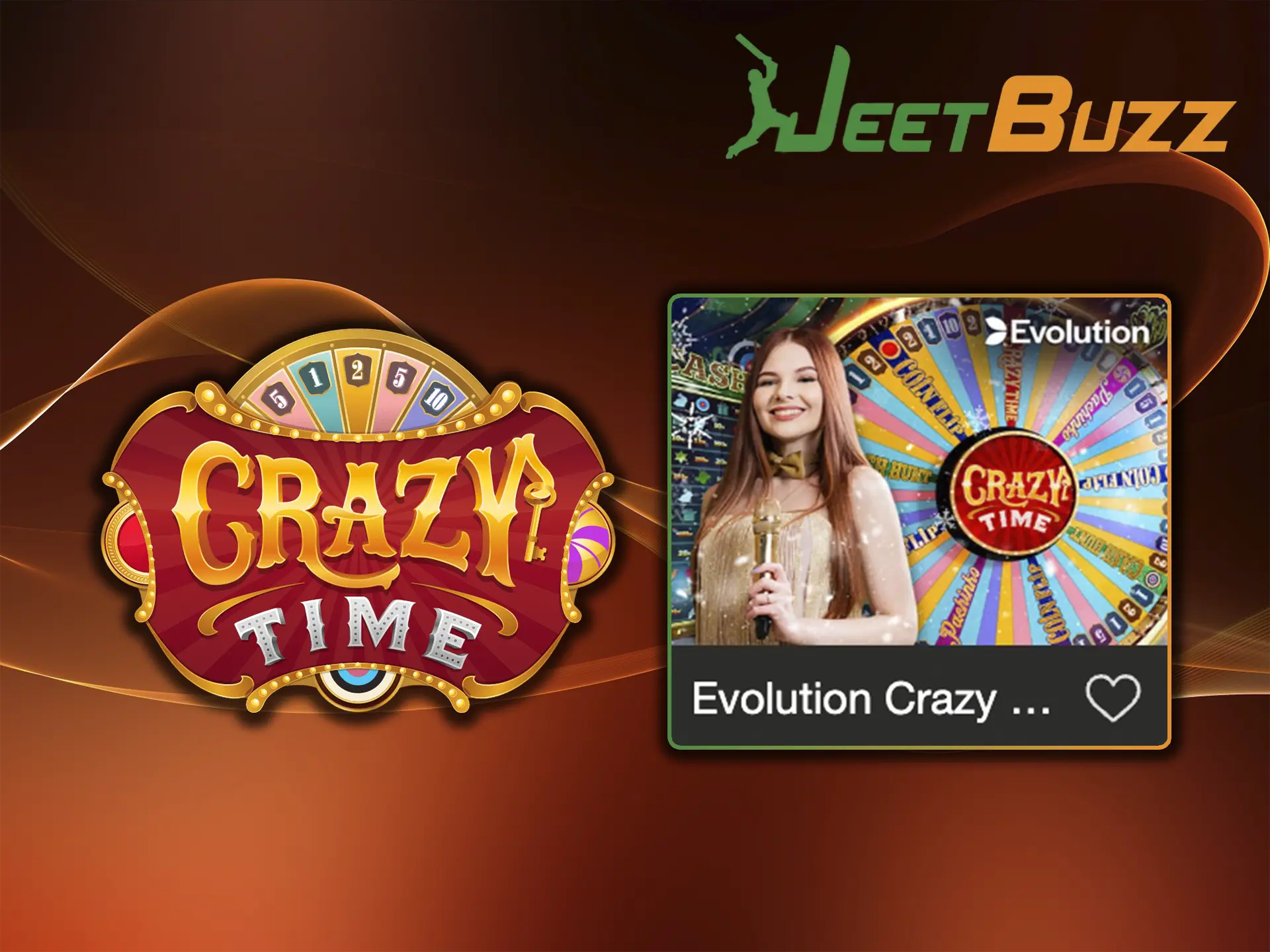 The Crazy Time game from JeetBuzz casino will give you emotions and big wins.