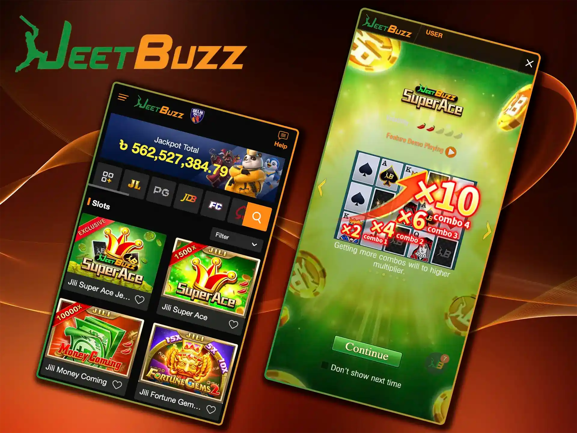 Make a deposit at JeetBuzz Casino and launch your favourite slot that will bring you big rewards.